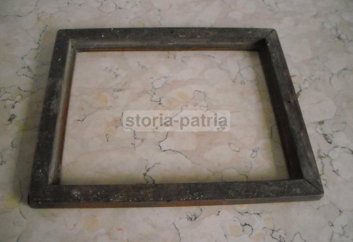 Antica Cornice In Legno Massello Del XIX Secolo Per Stampe E Dipinti