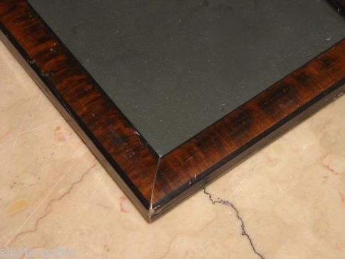 Antica Cornice In Legno Laccato Effetto Palissandro, Primi '900