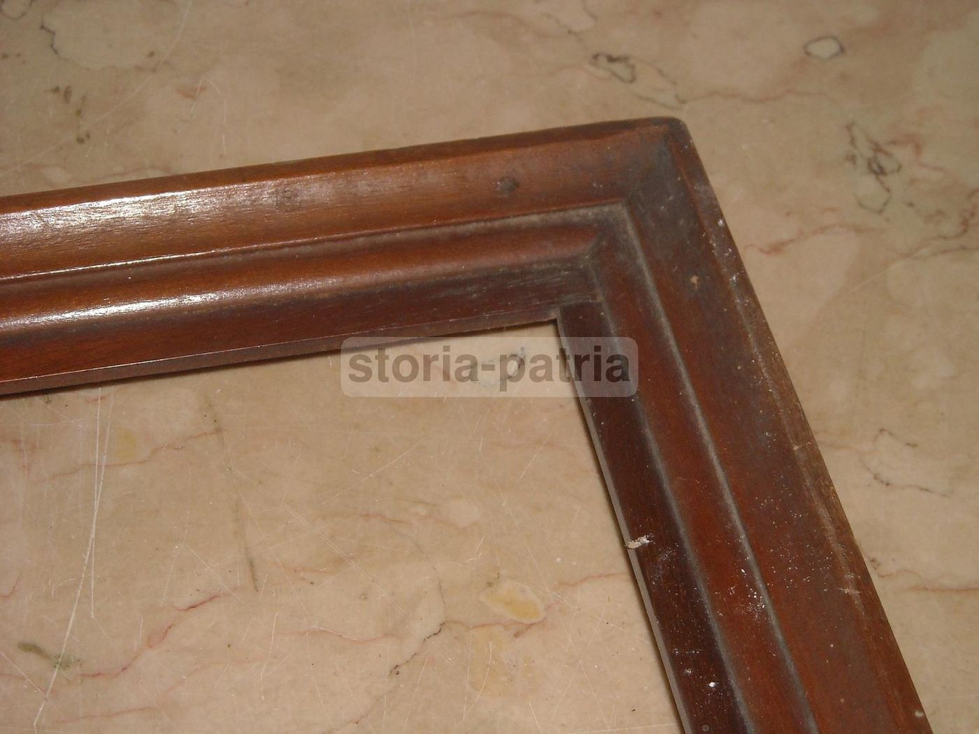Antica Cornice In Legno Naturale, Fine '800   Inizio '900