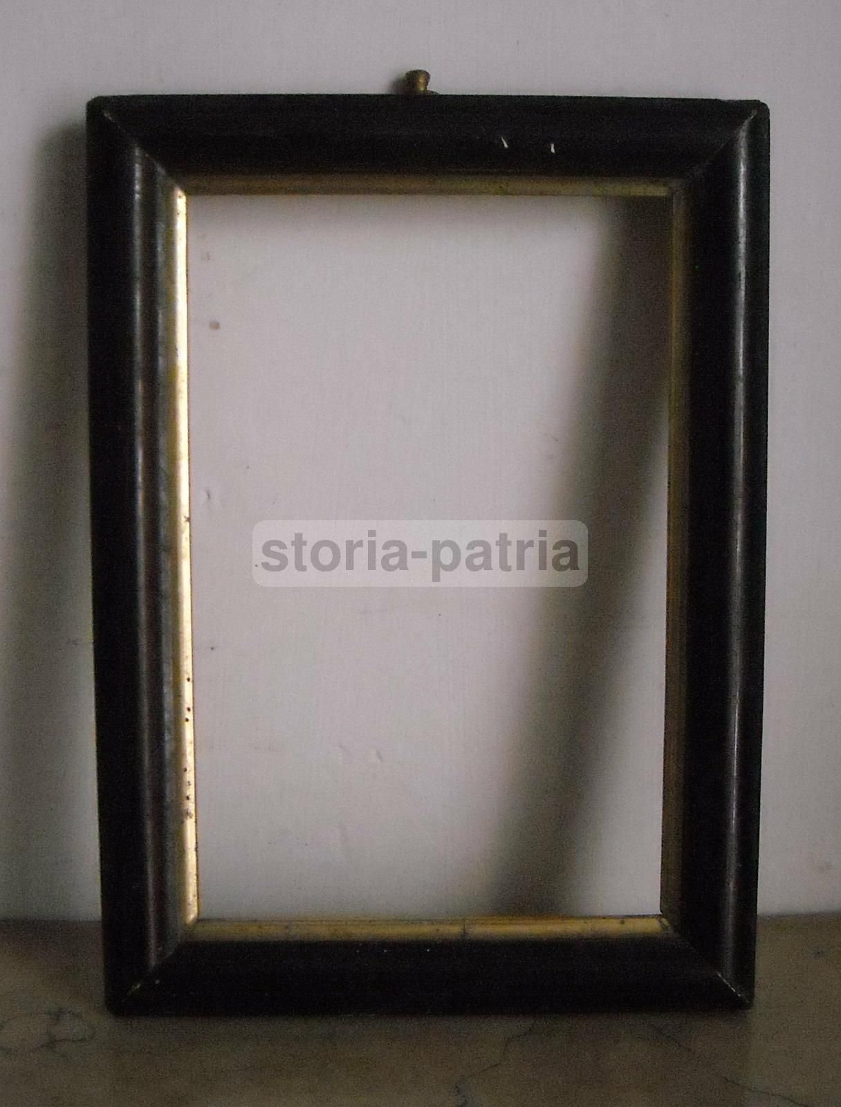 Antica Cornice In Legno Laccato Primo '900 (20x14,5 Cm)