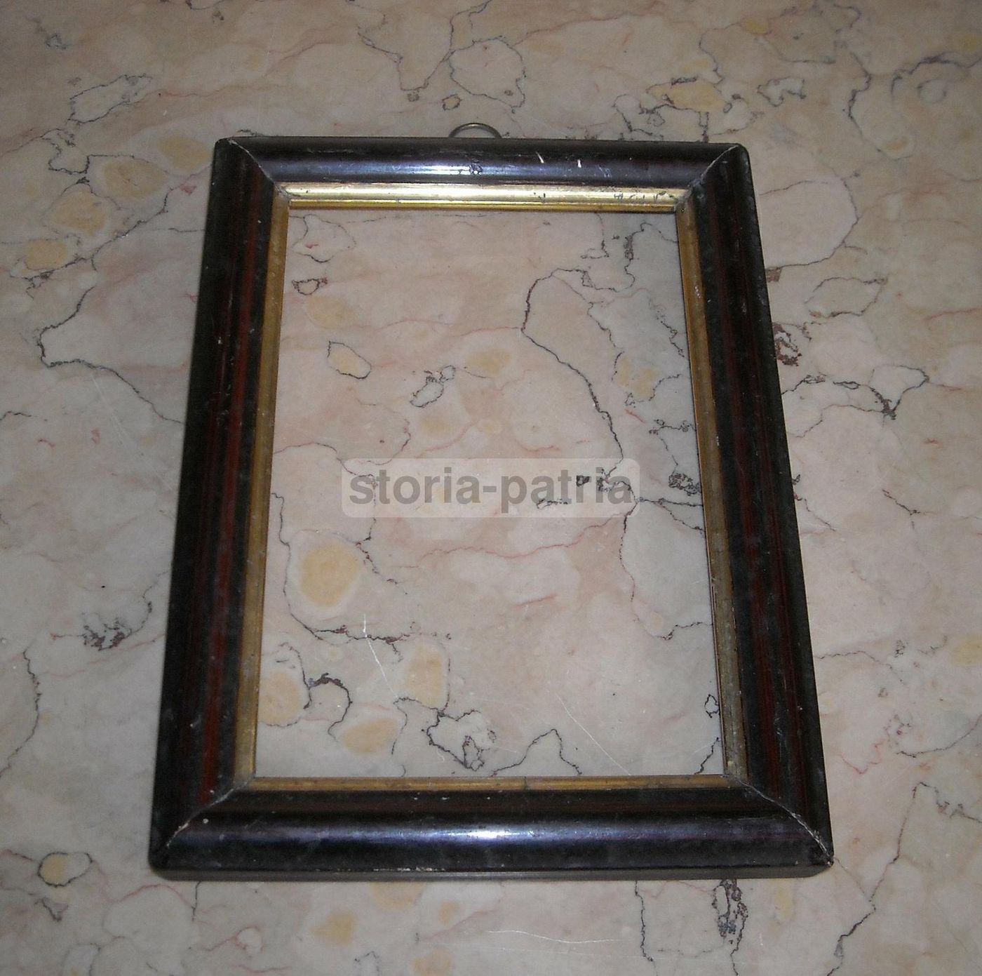Antica Cornice In Legno Laccato Primo '900 (20x14,5 Cm)