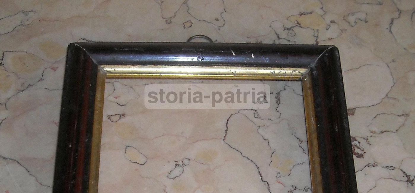 Antica Cornice In Legno Laccato Primo '900 (20x14,5 Cm)