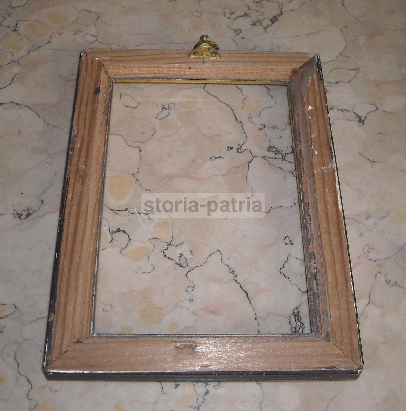 Antica Cornice In Legno Laccato Primo '900 (20x14,5 Cm)