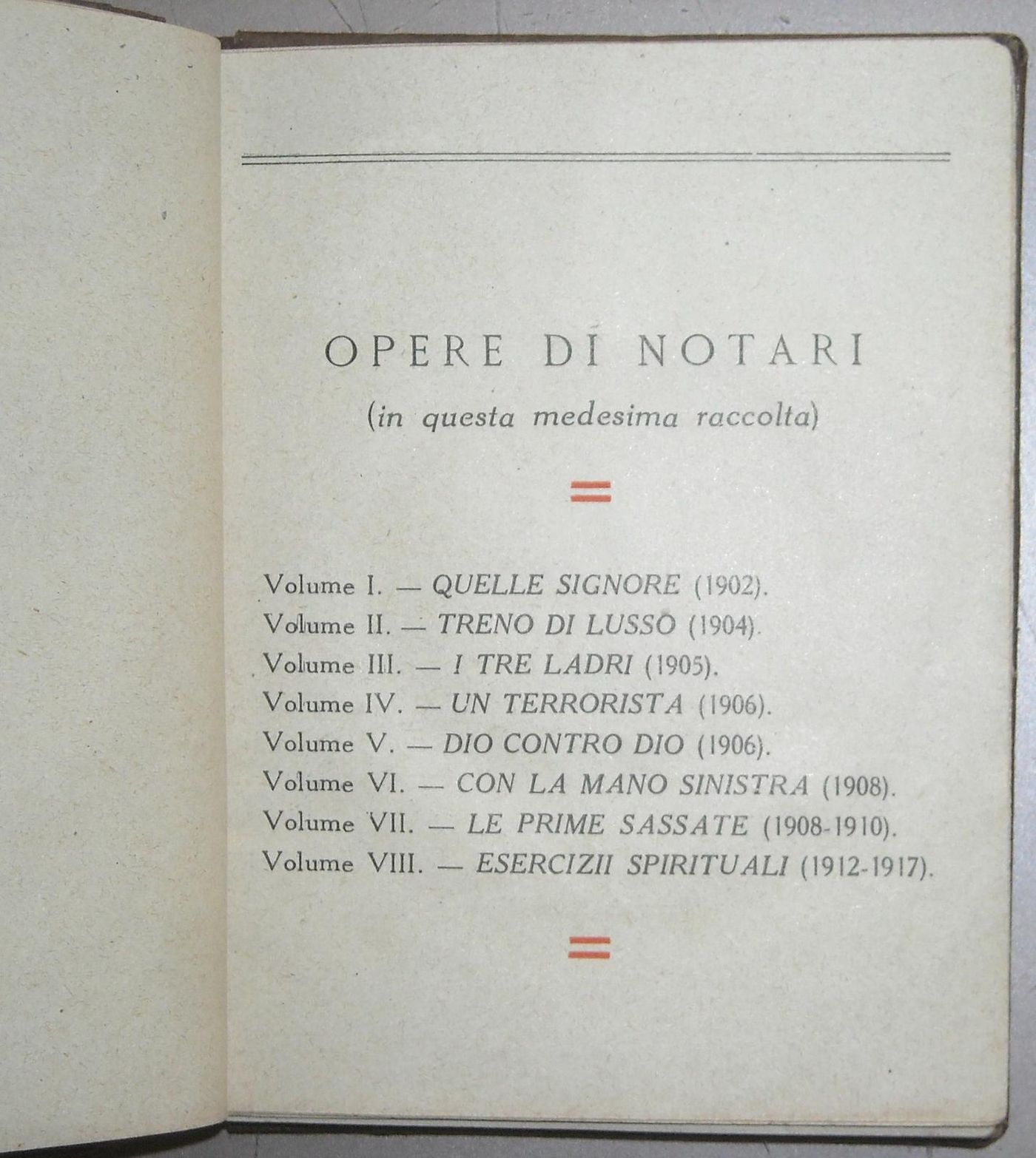 I Tre Ladri Di Umberto Notari (1905)   Legatura In Pelle Di Cesare Amati
