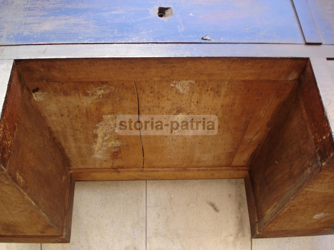 Antica Scrivania In Noce Massello Stile Direttorio (fine XVIII   Inizio XIX Secolo)