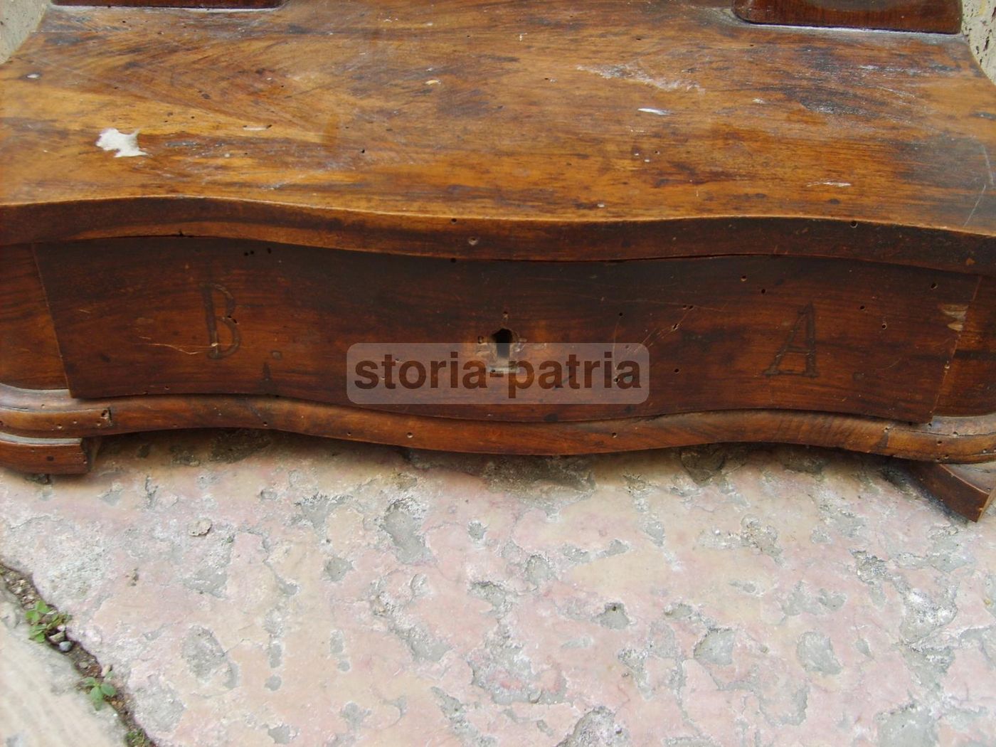 Antica Specchiera Da Toilette In Noce Massello Epoca 800 Napoletana