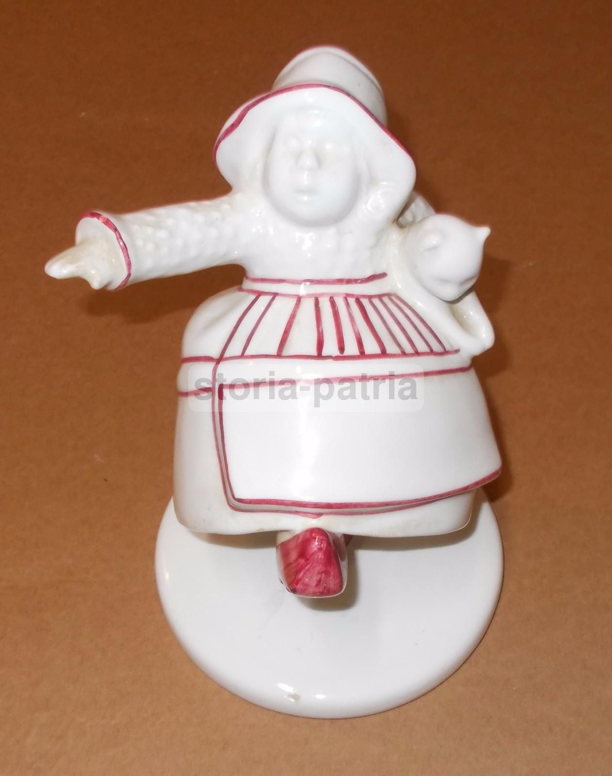 Ceramica Pubblicitaria Borsari 1986: Bambina Con Gatto, Parma
