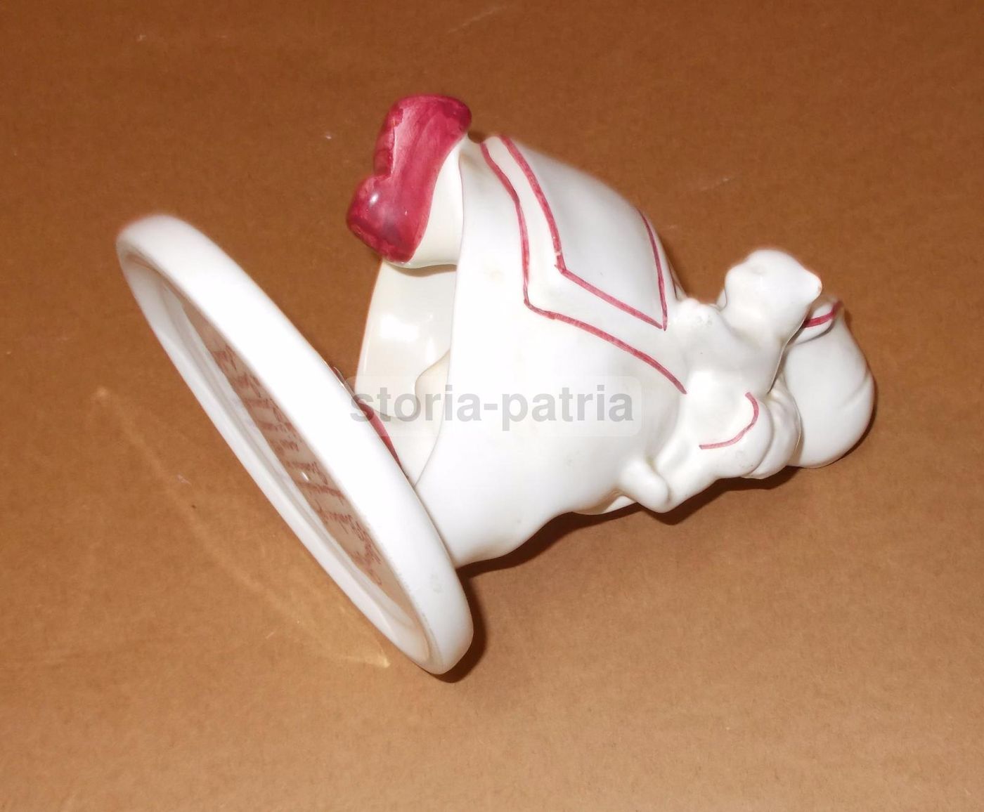 Ceramica Pubblicitaria Borsari 1986: Bambina Con Gatto, Parma