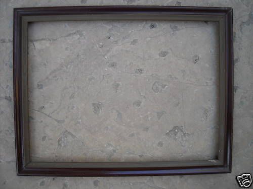 Cornice d'Epoca Inizio '900 Laccata Finta Mogano 42x32 Cm