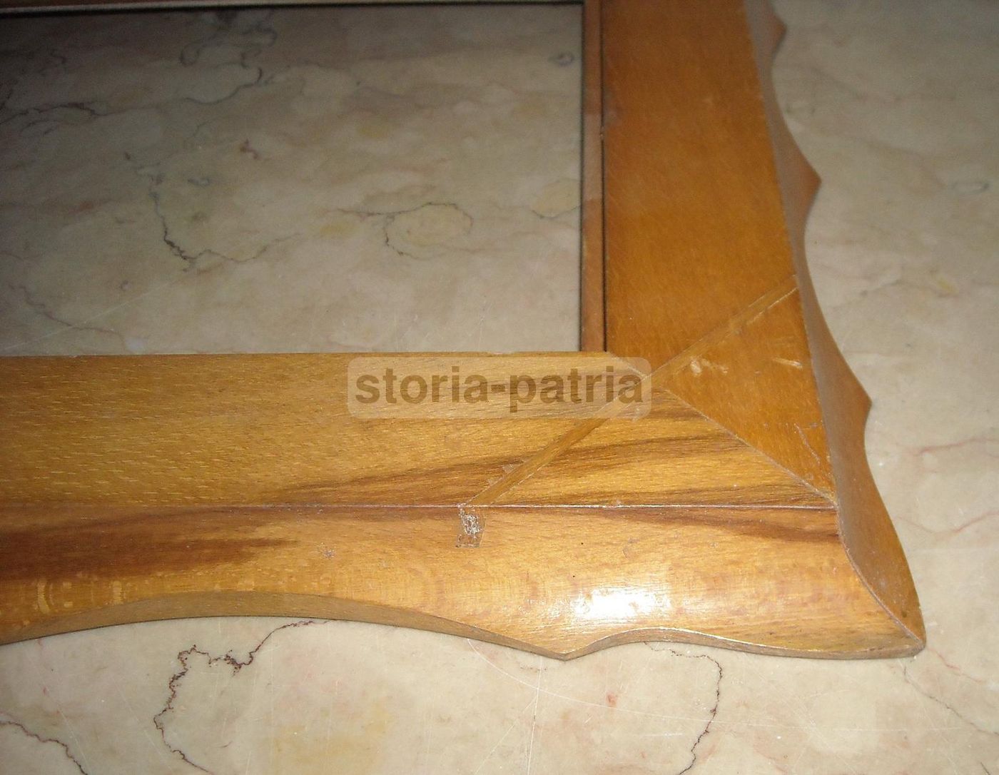 Cornice In Legno Impiallacciato Noce Epoca Decò Anni '30