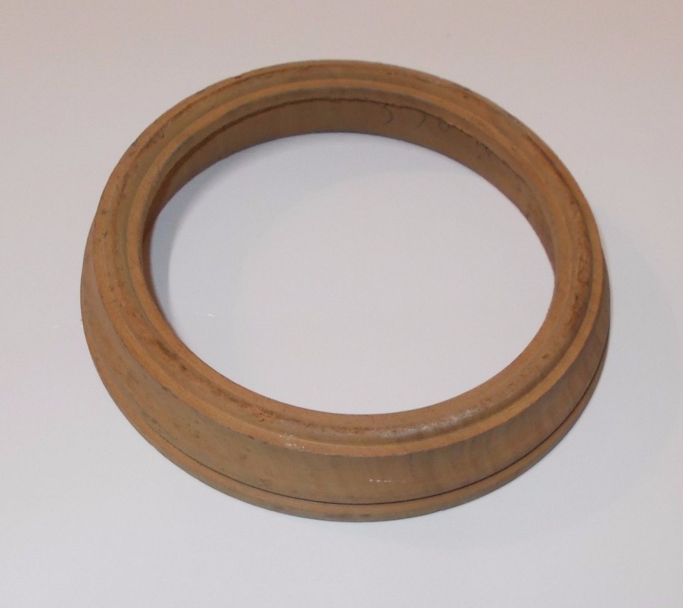 Cornice Rotonda In Legno Per Miniature, Diametro 14 Cm, Prima Metà Del '900