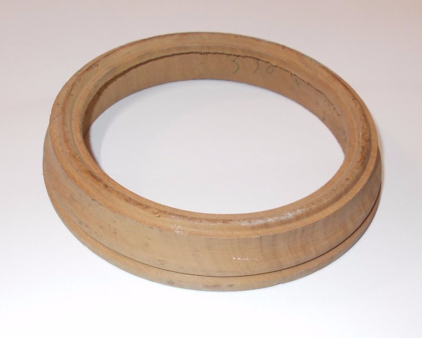 Cornice Rotonda In Legno Per Miniature, Diametro 14 Cm, Prima Metà Del '900