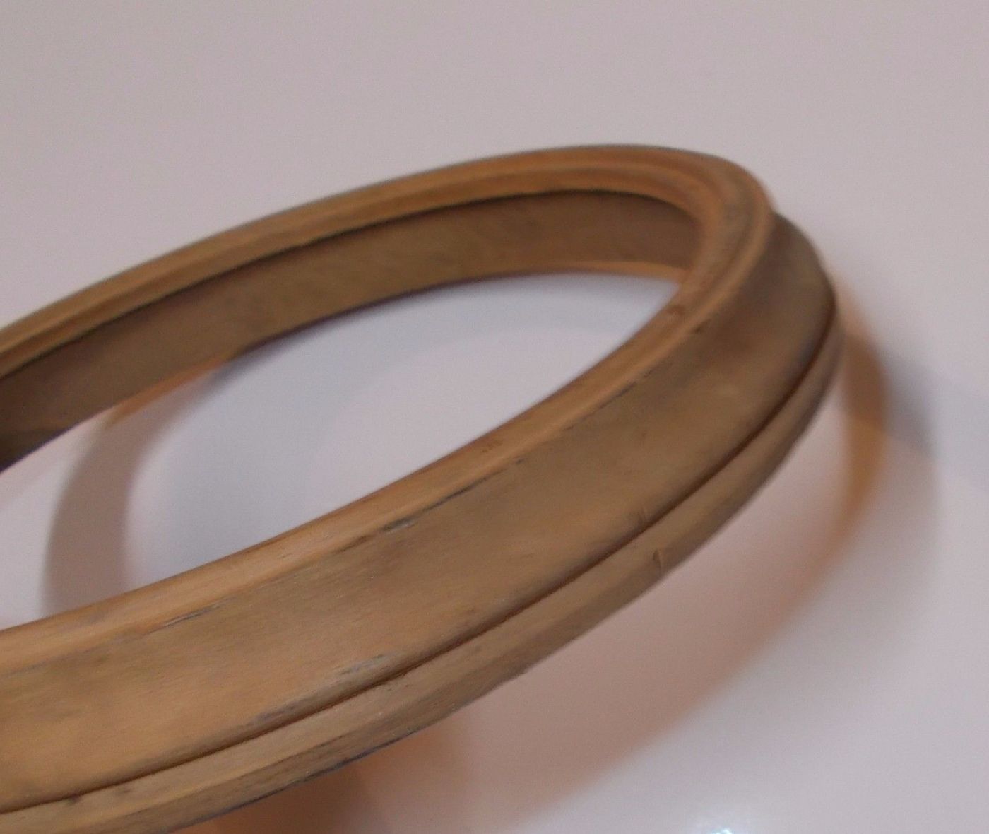 Cornice Rotonda In Legno Per Miniature, 18 Cm, Epoca '900
