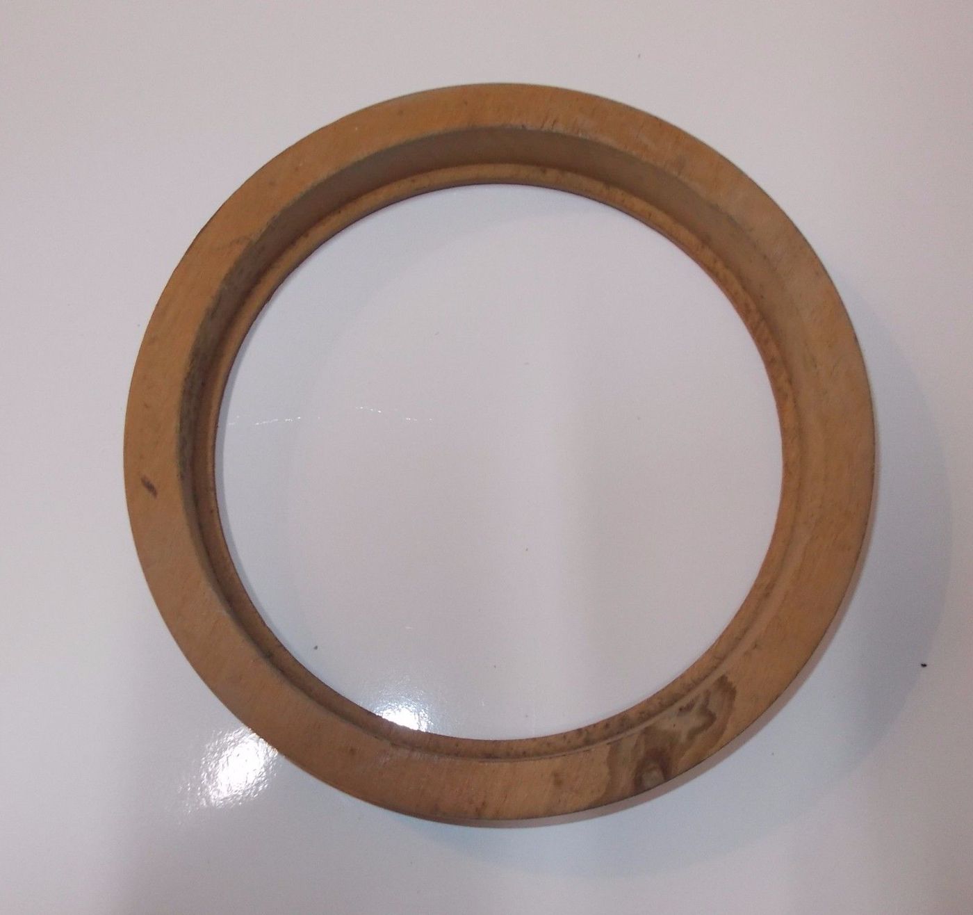 Cornice Rotonda In Legno Per Miniature, 18 Cm, Epoca '900