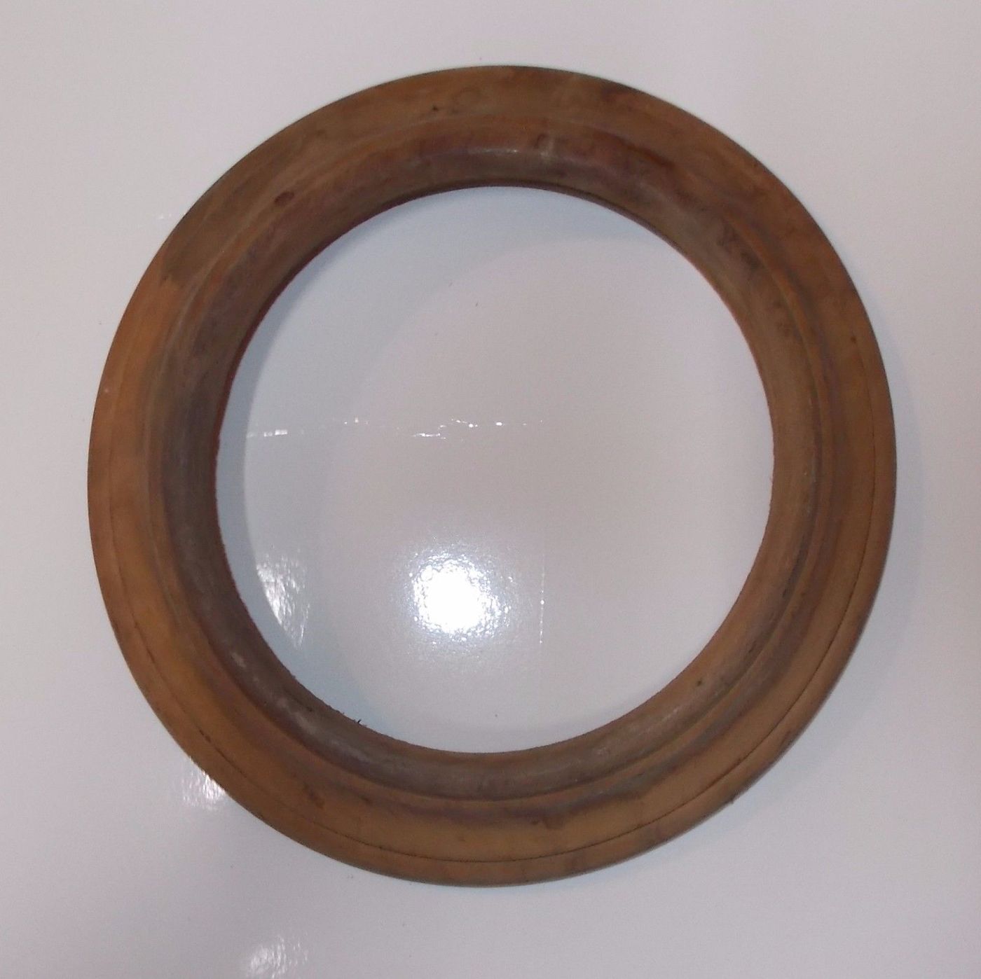Cornice Rotonda In Legno Per Miniature, 18,5 Cm, Epoca '900