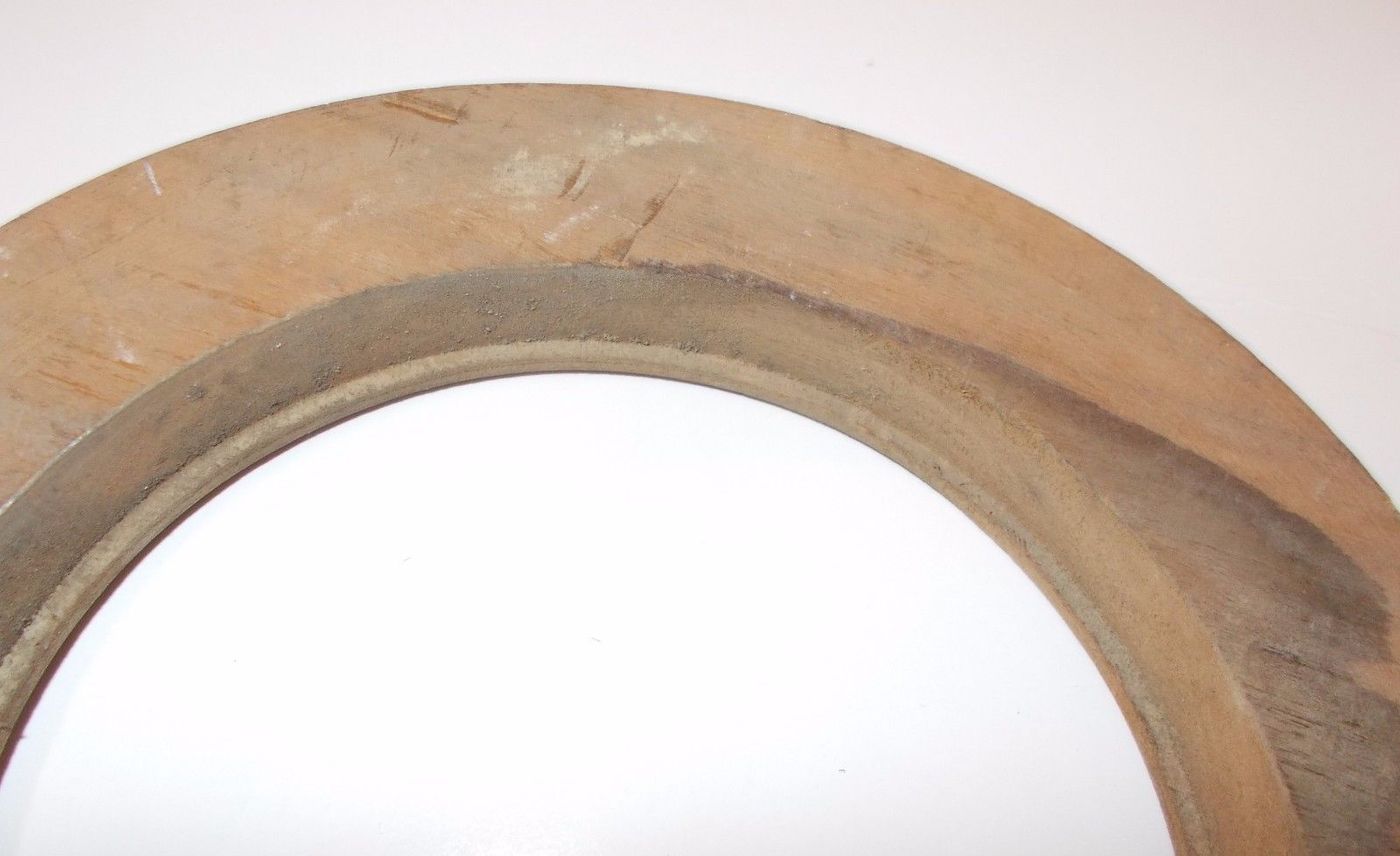 Cornice Rotonda In Legno Per Miniature, 18,5 Cm, Epoca '900