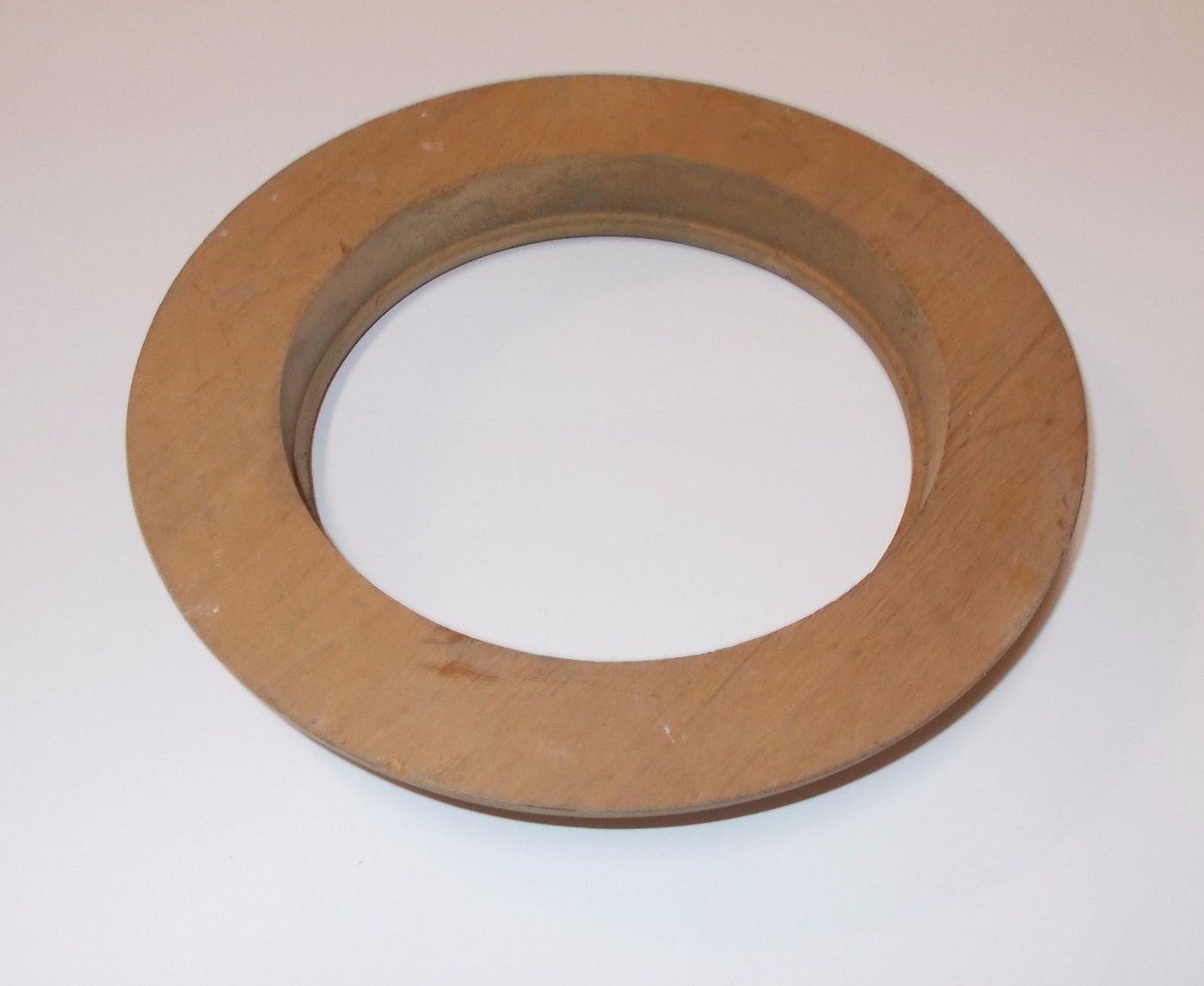Cornice Rotonda In Legno Per Miniature, 19 Cm, Prima Metà Del '900