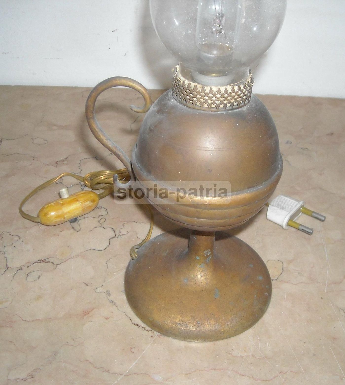 Lampada Da Tavolo Vintage Anni '50 Design Italiano Bergomi Monza