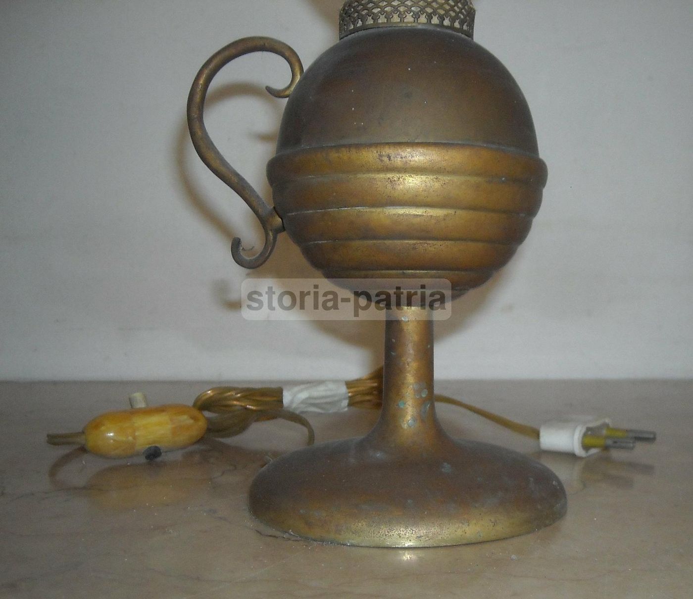 Lampada Da Tavolo Vintage Anni '50 Design Italiano Bergomi Monza