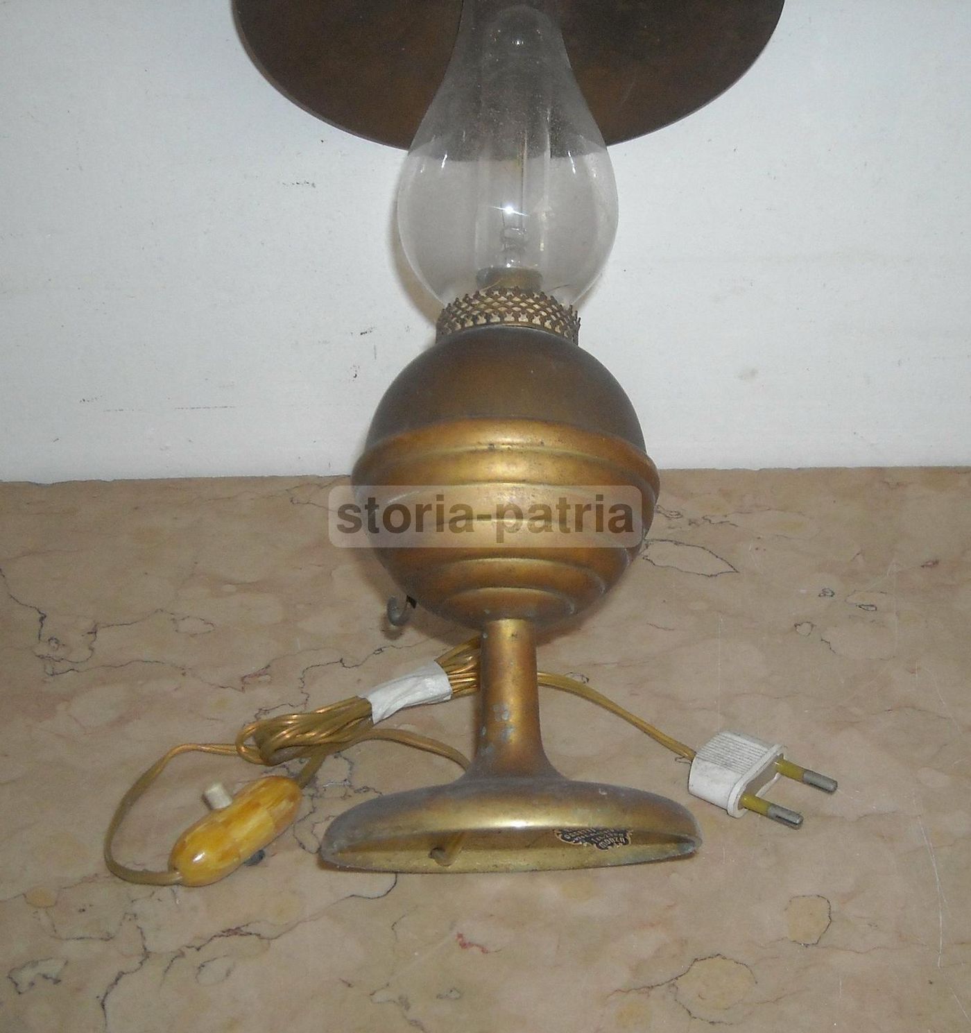Lampada Da Tavolo Vintage Anni '50 Design Italiano Bergomi Monza