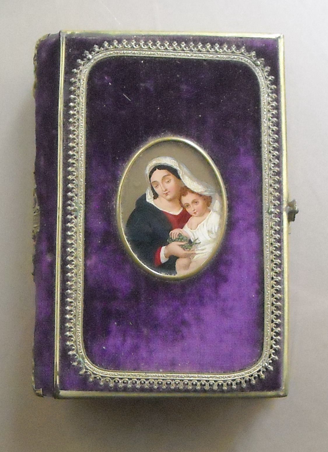 Il Cristiano Santificato. Ripamonti, Milano. Fine '800. Legatura In Velluto