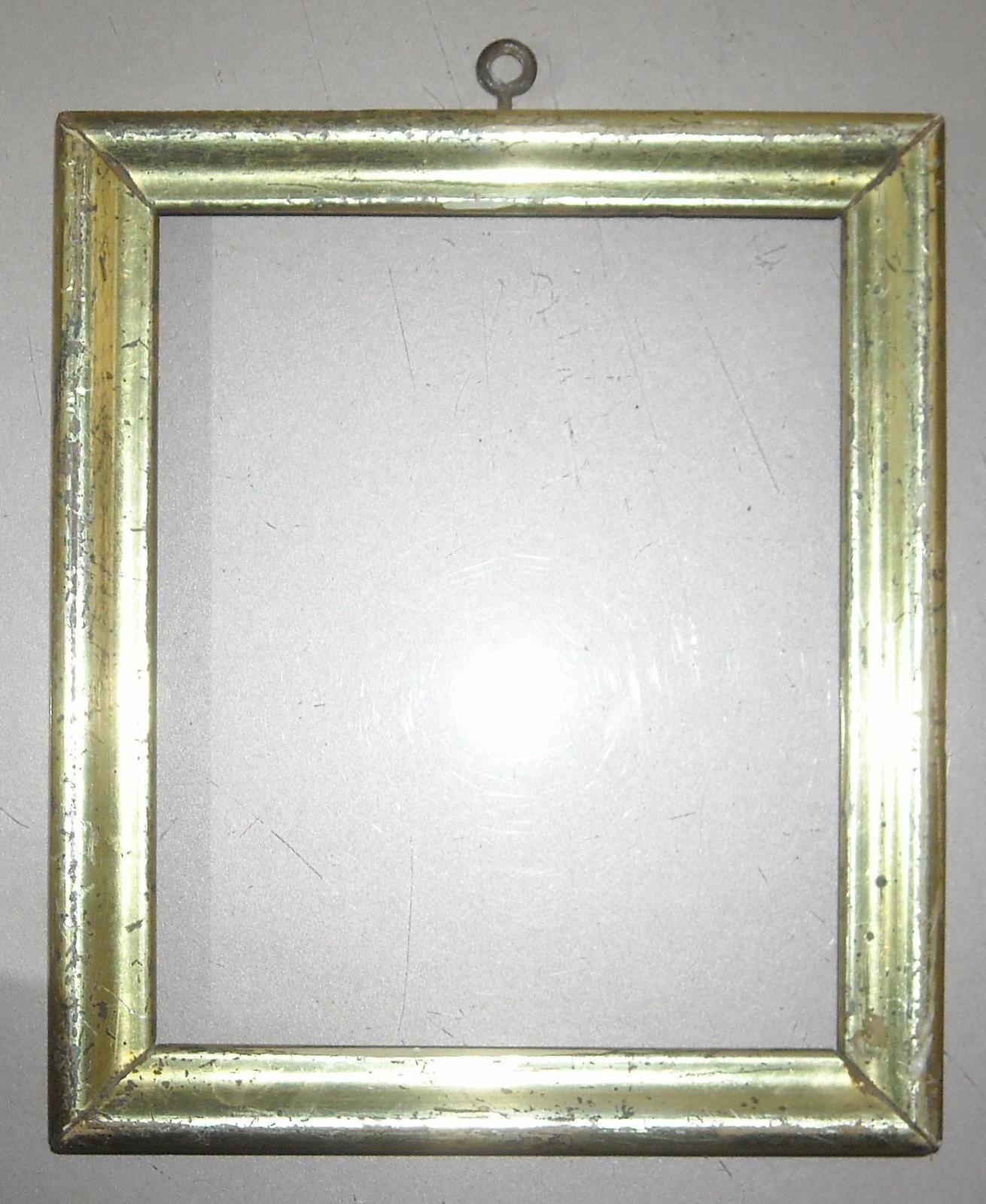 Antica Cornice In Legno Dorato, Fine '800   Primi '900, Cm 16,5x14