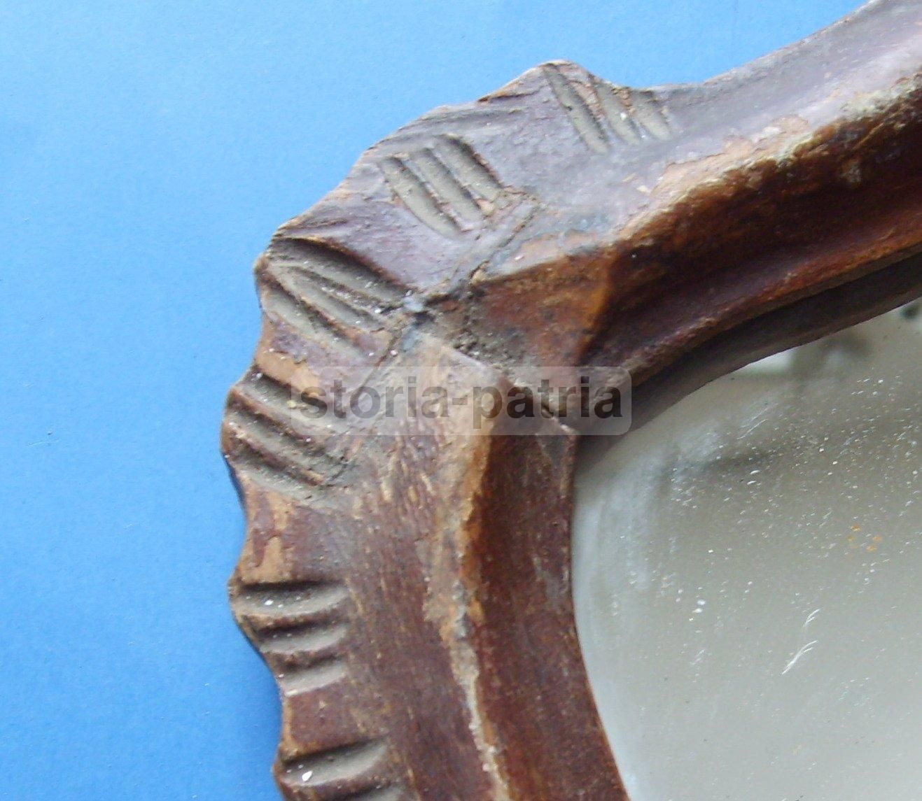 Specchiera Antica In Legno Intagliato, Stile Anni '30