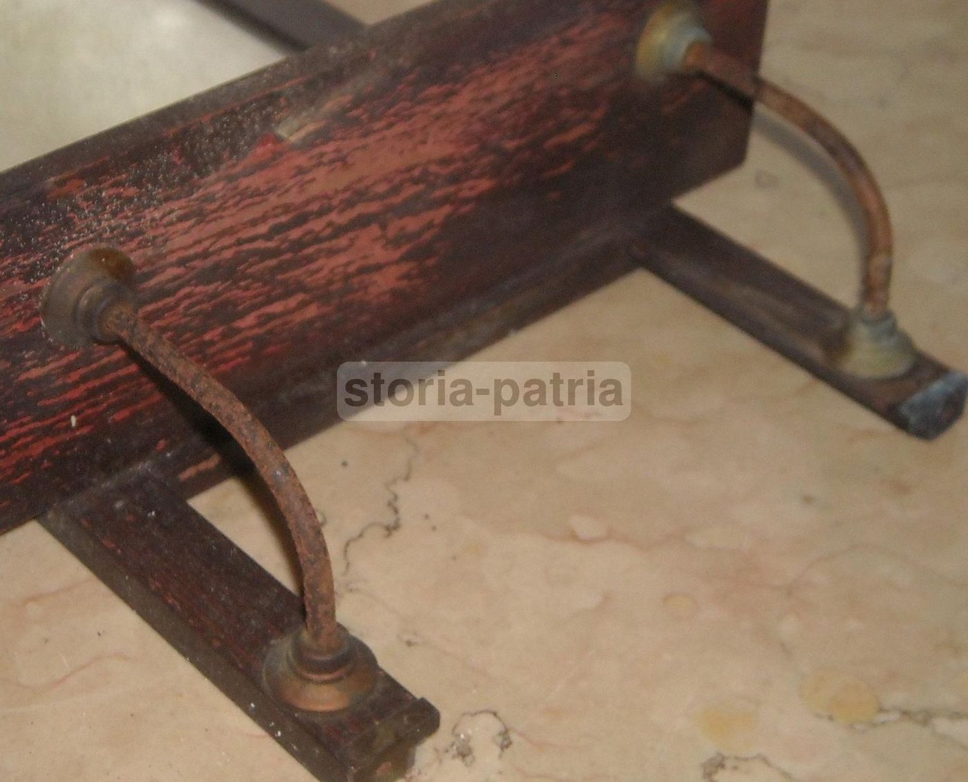 Specchiera Con Mensola Anni '20 Stile Liberty In Legno Laccato