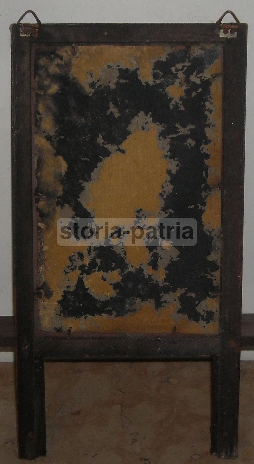 Specchiera Con Mensola Anni '20 Stile Liberty In Legno Laccato