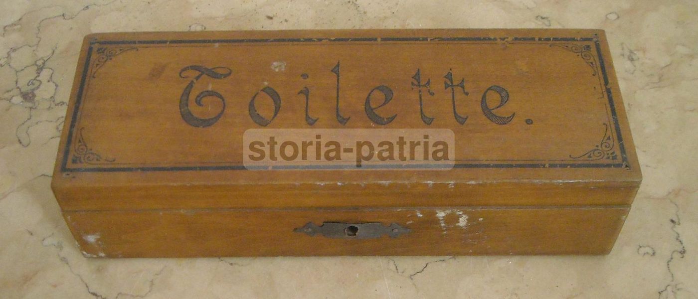 Scatola In Legno Per Toilette, Epoca Liberty, Anni '20