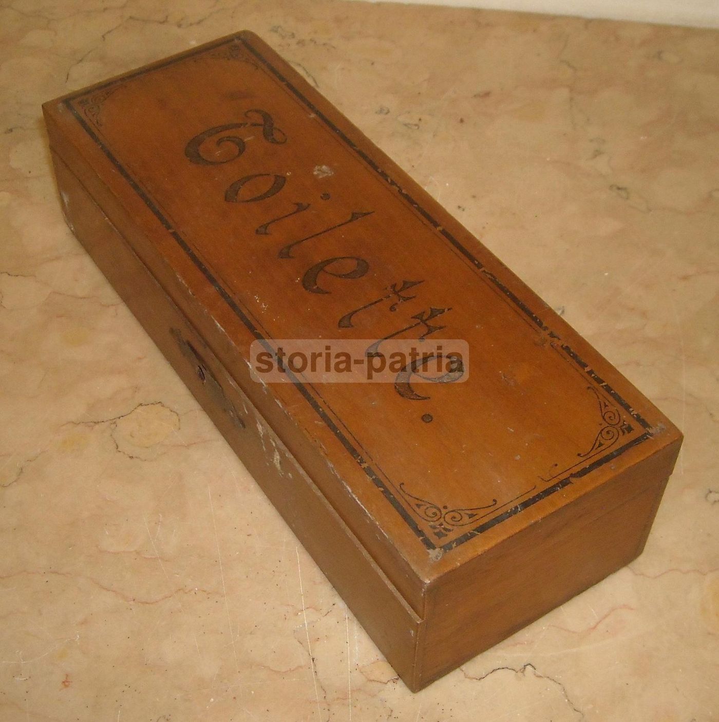 Scatola In Legno Per Toilette, Epoca Liberty, Anni '20