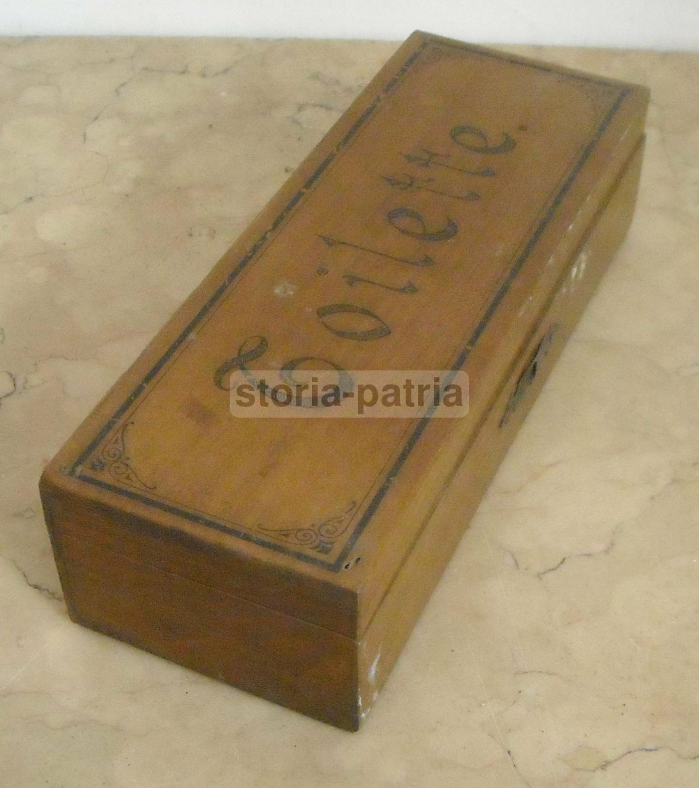 Scatola In Legno Per Toilette, Epoca Liberty, Anni '20