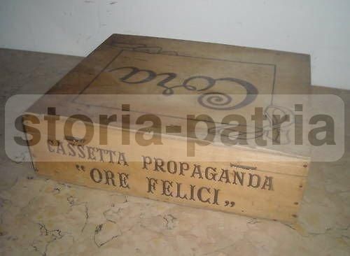 Scatola Pubblicitaria Legno Pirografato Liquori Cora, Anni '50