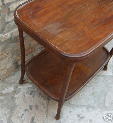 Tavolo Antico J. Kohn Vienna Legno Primi '900 Con Marchio Originale