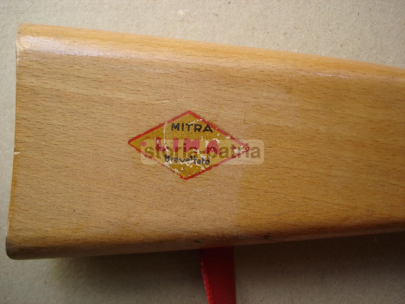 Giocattolo d'Epoca Lima Con Manovella In Legno E Metallo