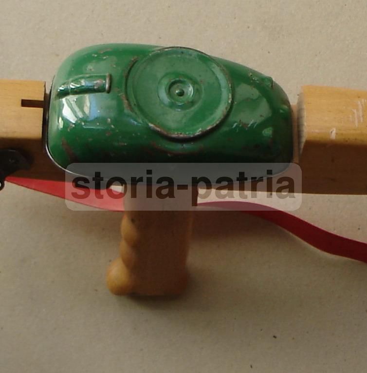 Giocattolo d'Epoca Lima Con Manovella In Legno E Metallo