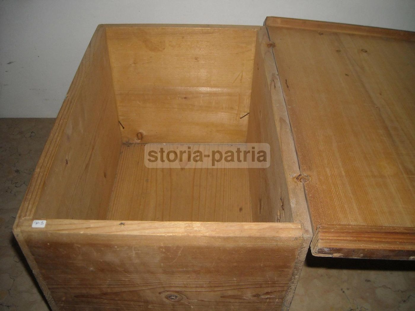 Antico Baule Da Viaggio In Legno Dell'Ottocento. Cassetta Da Caccia O Collezione
