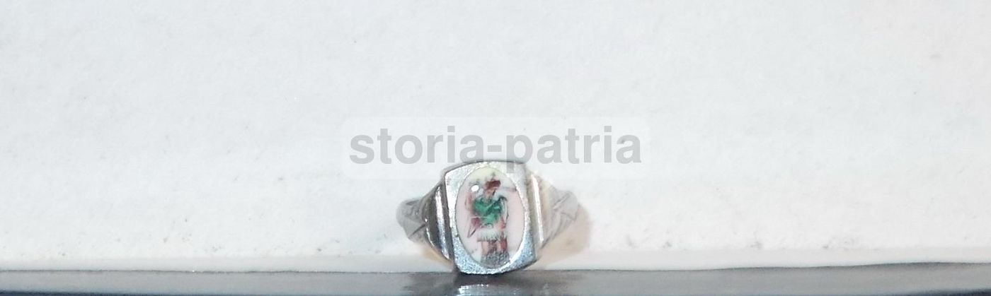 Anello Devozionale San Michele Arcangelo Gargano Primo Novecento