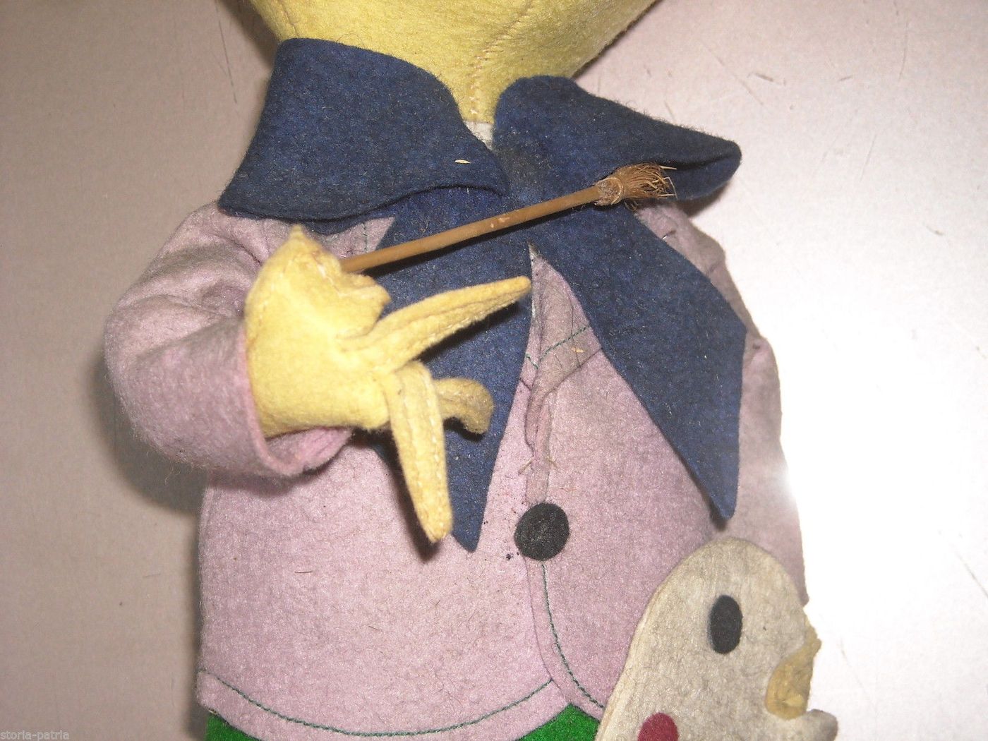 Pupazzo Topo Gigio In Pannolenci, Pittore Vintage (attribuito A Lenci)
