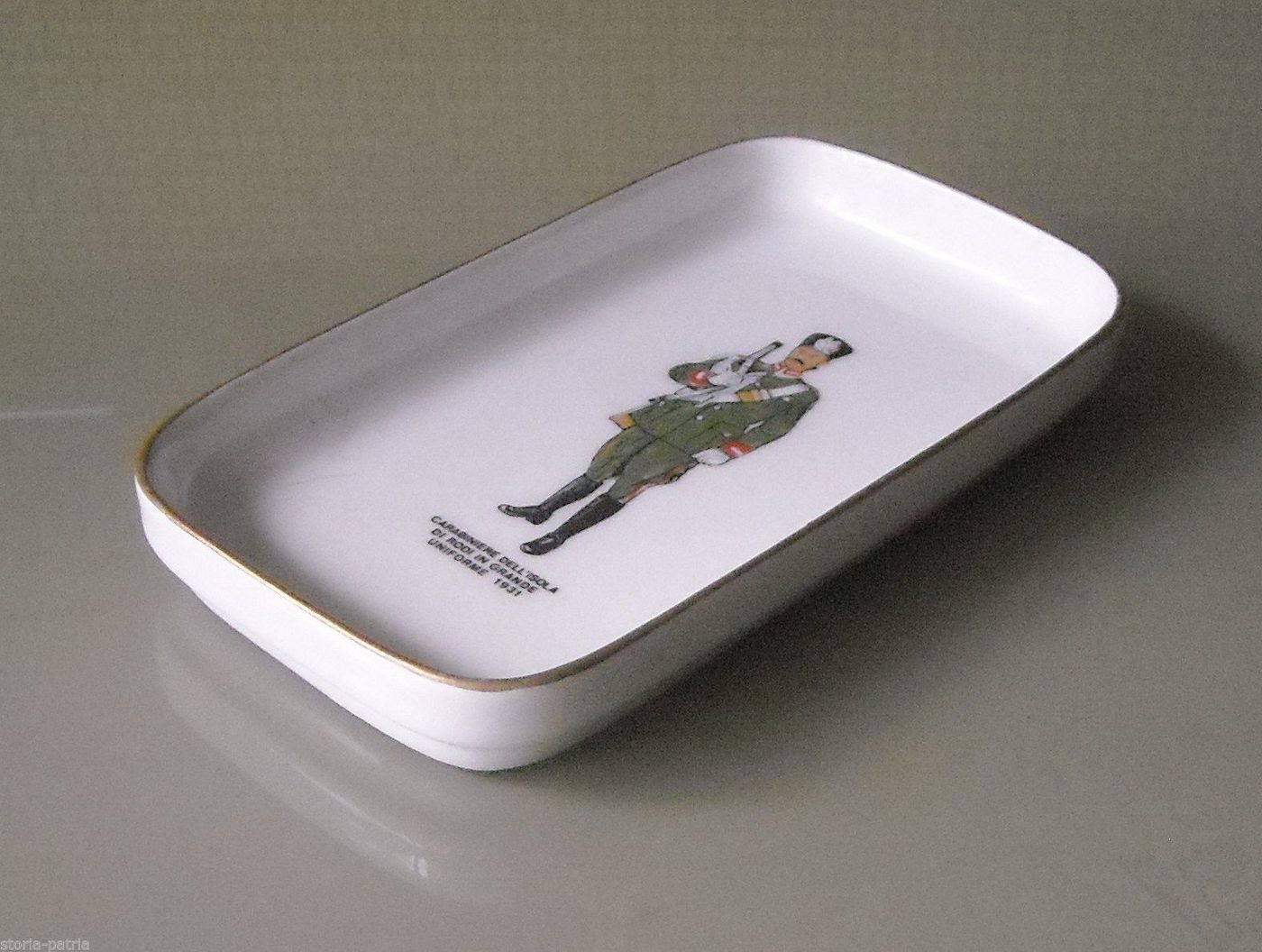 Carabiniere Dell'Isola Di Rodi, Ceramica Militaria 1931 Hutschenreuther