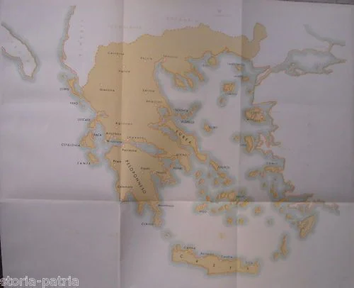Lavagnini: Storia della Letteratura Neoellenica (1955) con Mappa