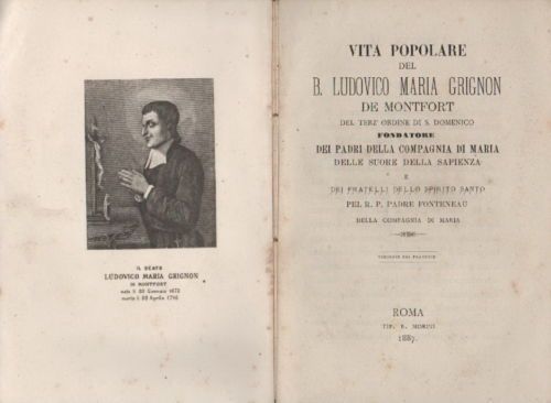 Vita Di Ludovico Maria Grignon De Montfort, Fonteneau 1887