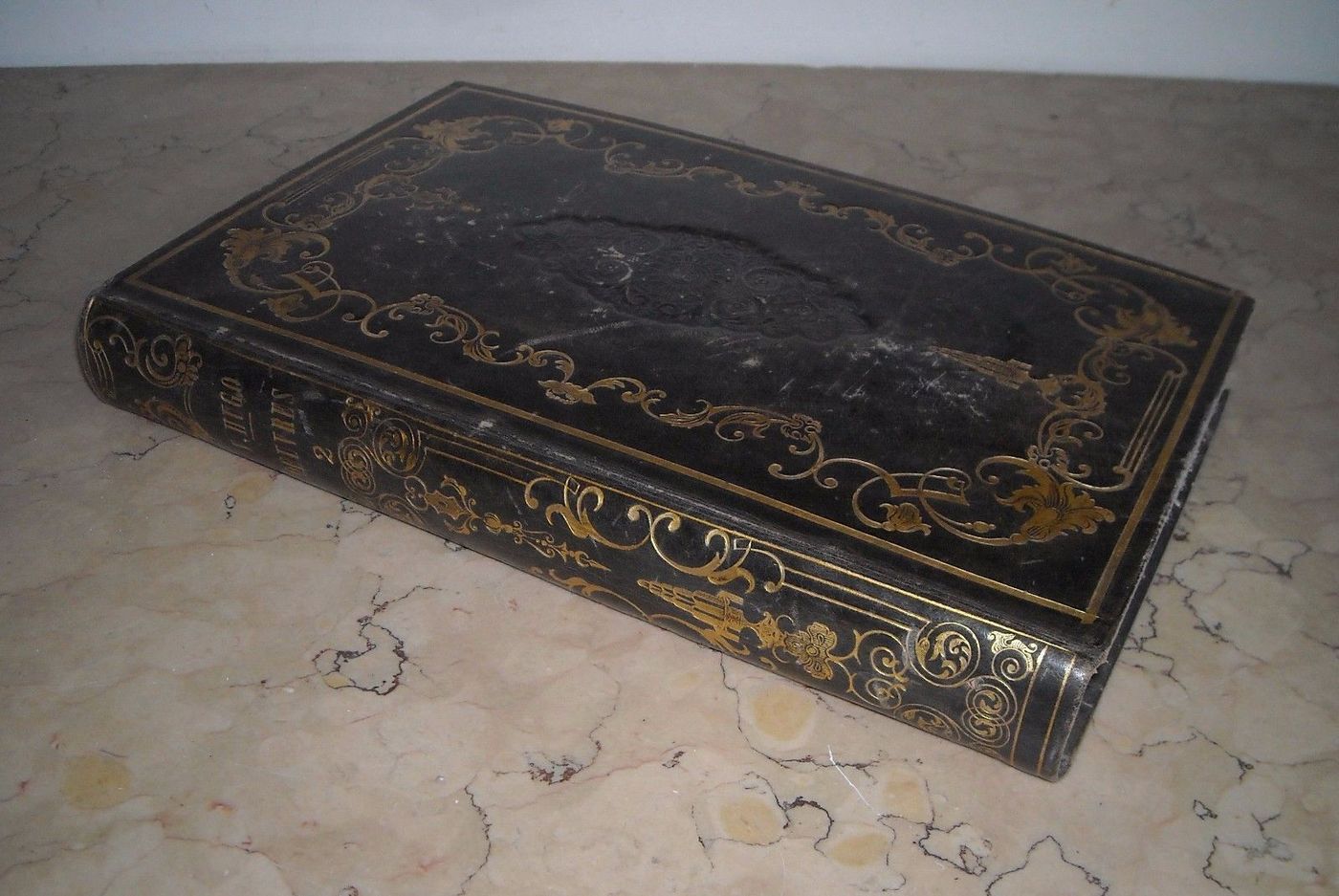 Victor Hugo: Oeuvres, Tomo II (1842). Legatura In Pelle, Illustrato, Teatro E Poesie