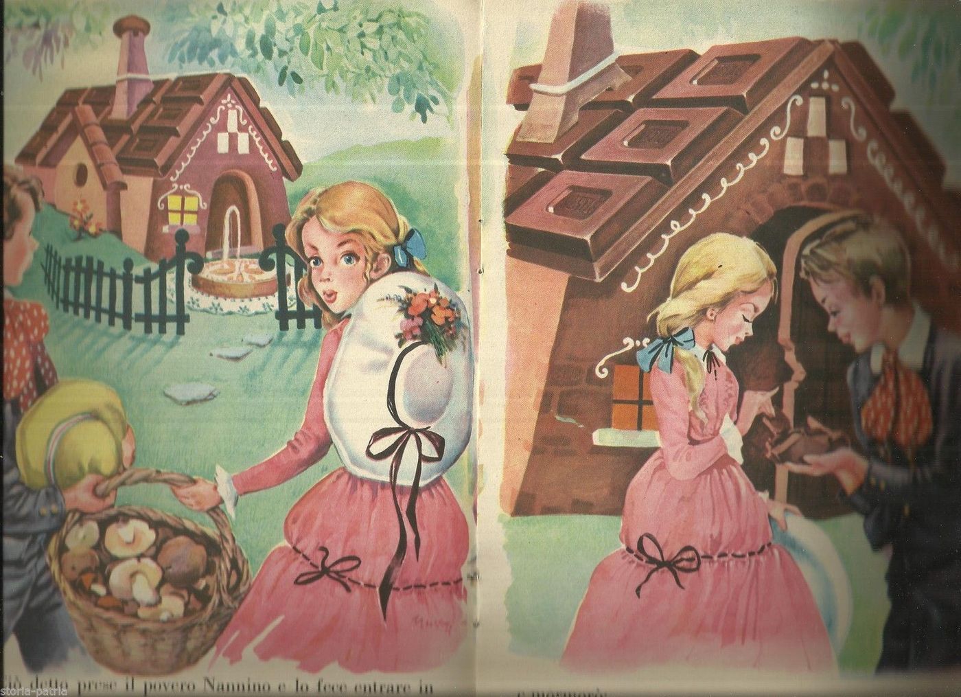 La Casetta Di Cioccolato: Libro Illustrato Per Bambini Anni '50