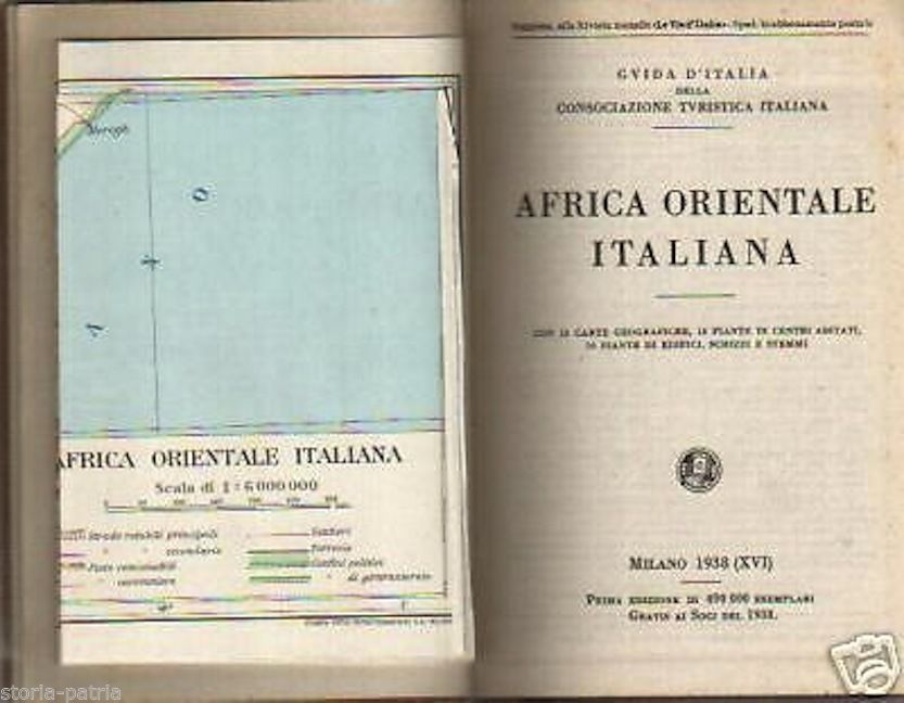 Guida Dell'Africa Orientale Italiana, 1938, Touring Club Italiano