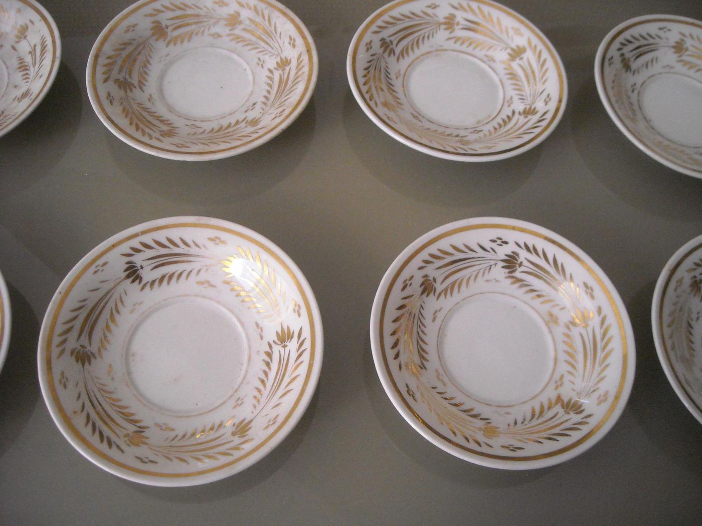 Servizio Da Caffè In Porcellana Con Decori Dorati Epoca Impero