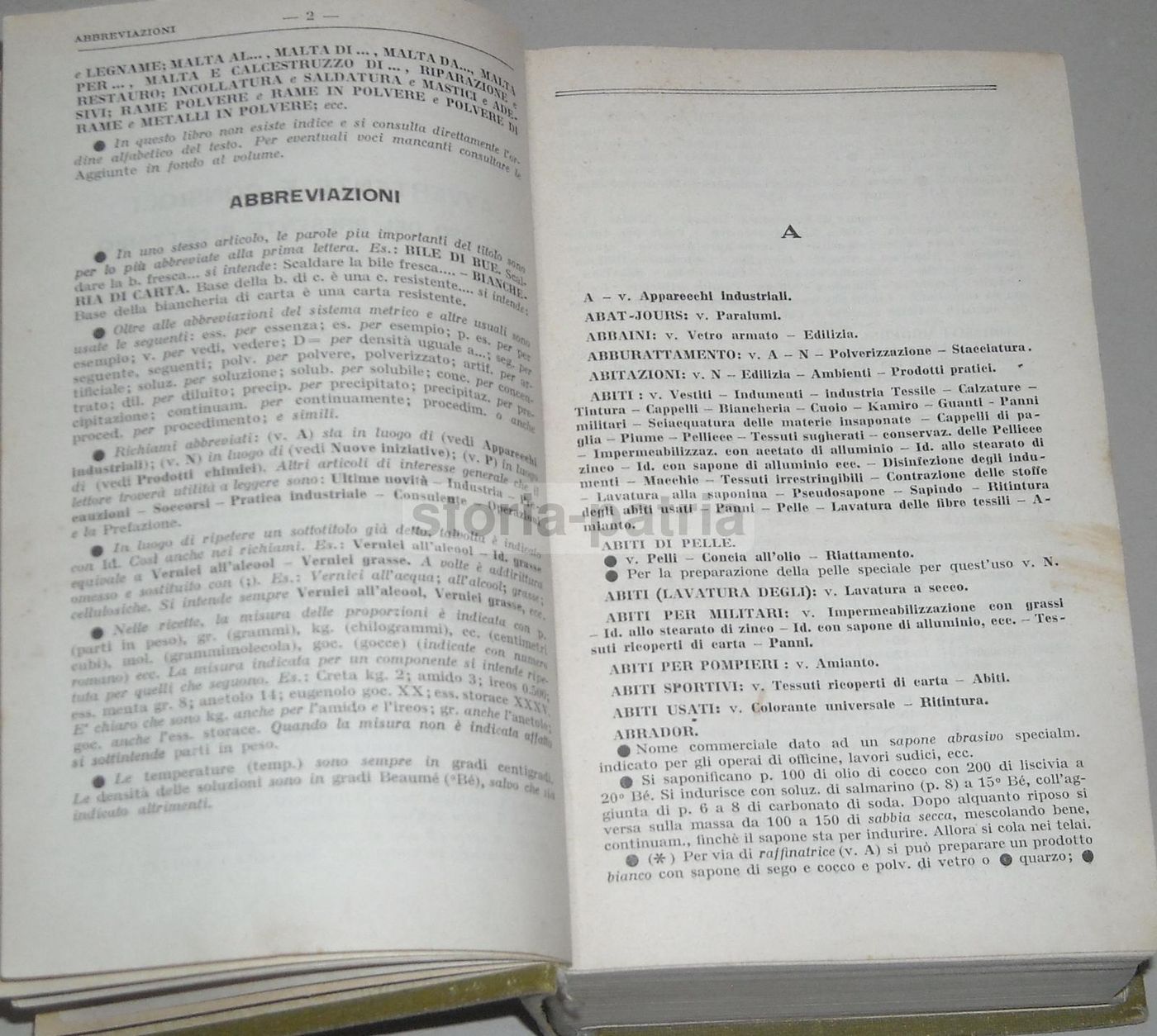 Nuovo Ricettario Industriale Valerio 1931 Hoepli Enciclopedia