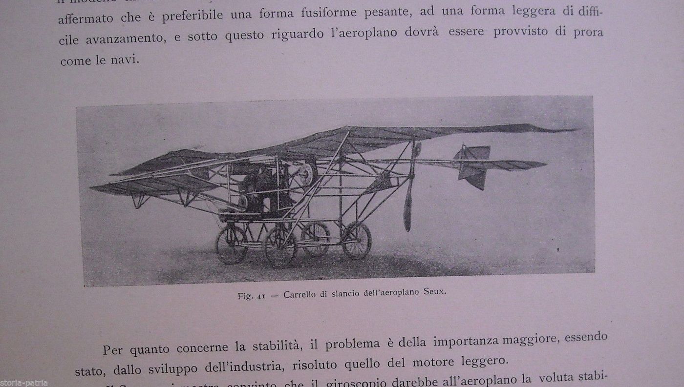 L'Aeroplano E Il Dirigibile Leoniero Cei E G. Castagneris Torino, 1910
