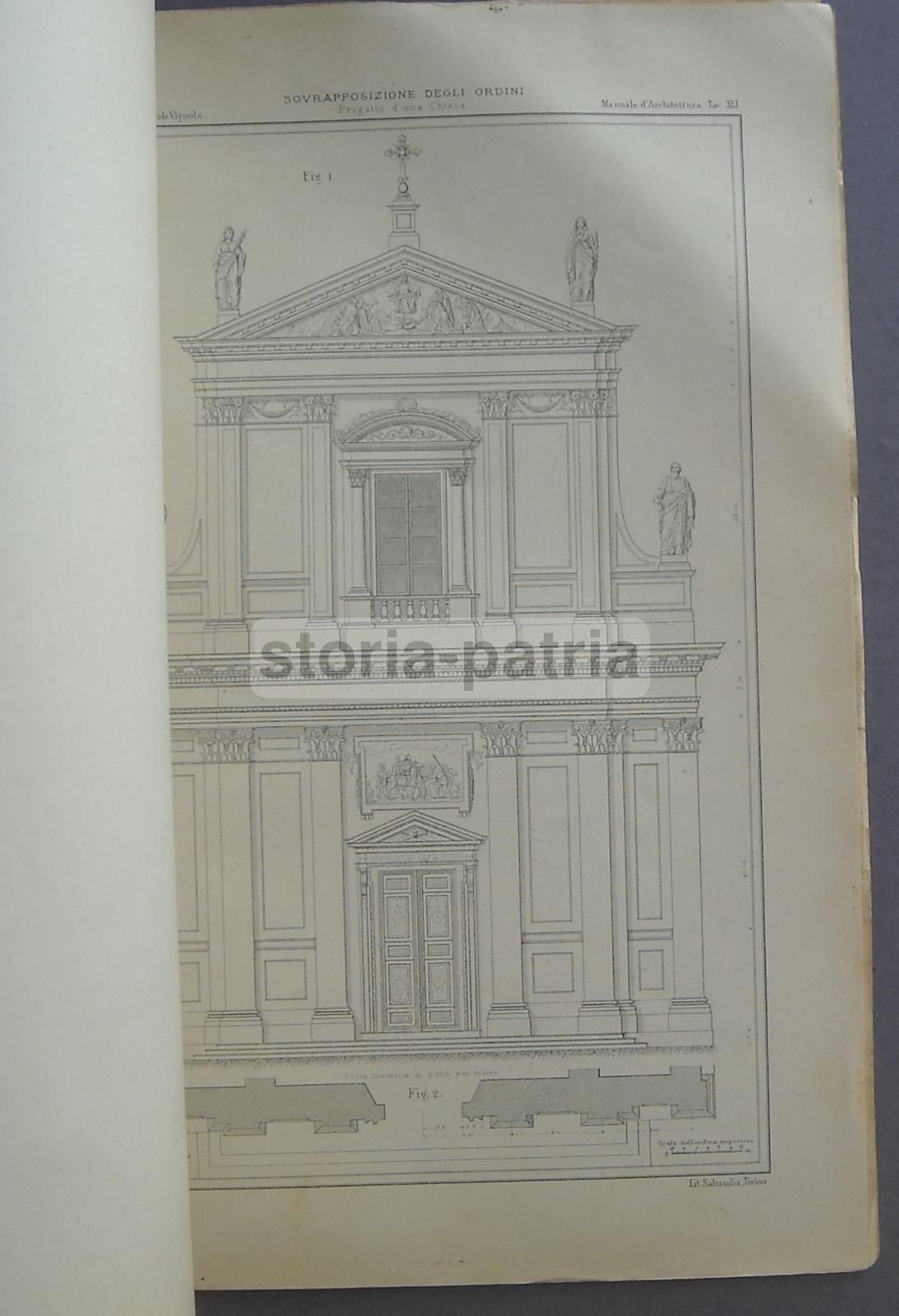 I Cinque Ordini Del Vignola Ossia Manuale Di Disegno Architettonico (1925)