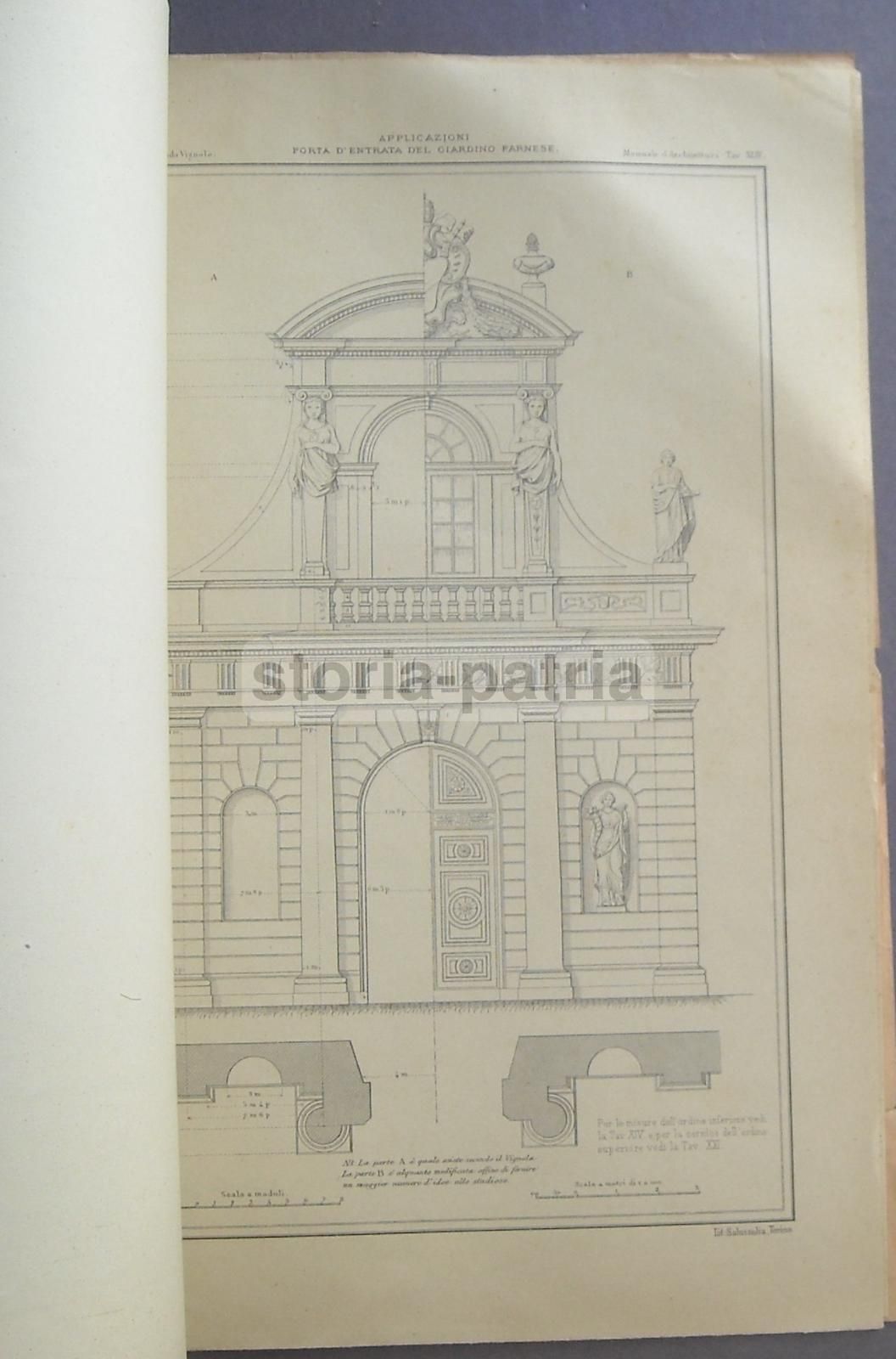 I Cinque Ordini Del Vignola Ossia Manuale Di Disegno Architettonico (1925)